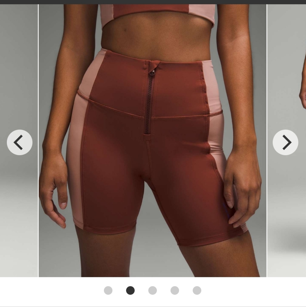 NWOT Lululemon Hike To Swim Shorts 6” Ancient Copper/Pink Clay/Ancient Copper 10 - Picture 4 of 5